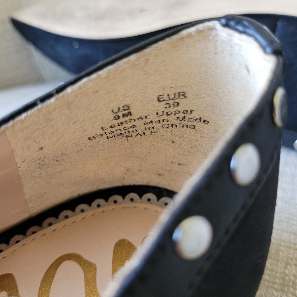 Sam Edelman Black Flats with Bow Detail - Picture 9 of 10
